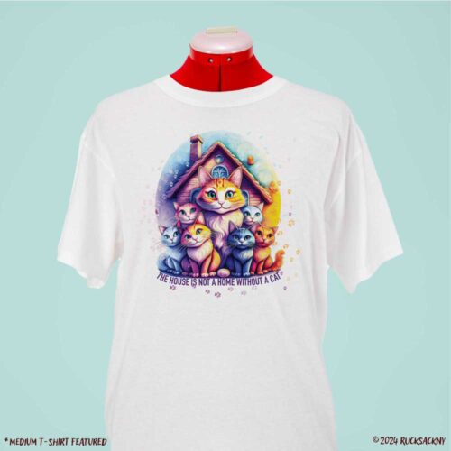 T-Shirt: The House Is Not A Home Without A Cat