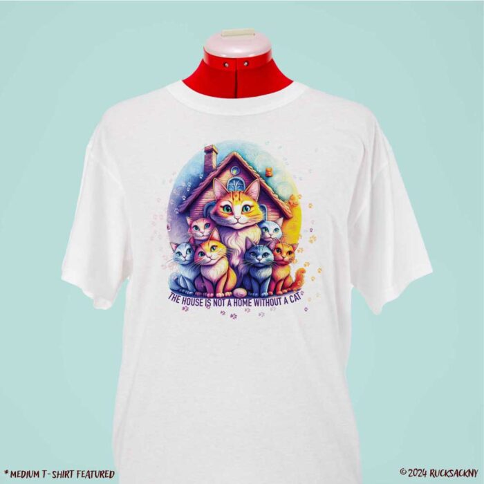 T-Shirt: The House Is Not A Home Without A Cat